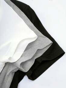 SHEIN Unity Body De Manga Corta Y Cuello Redondo De Color Sólido