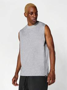 SUMWON 經典版型無袖背心 - 淺灰色 - 查看 1