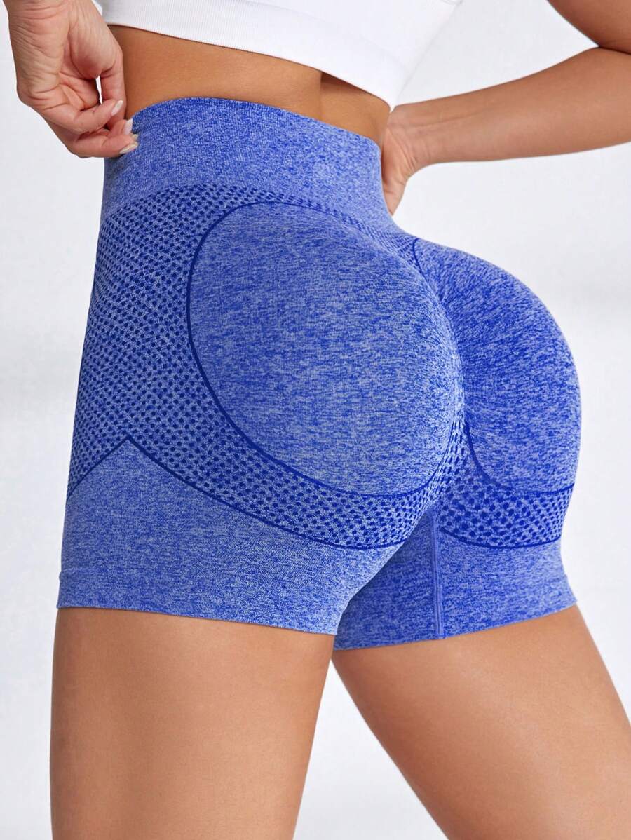 Easithlete Seamless Sports Shorts - Blue - View 1