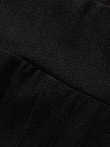 Tween Girl Casual & Concise Butterfly Print Capri Leggings Suitable For Summer - Black - View 3