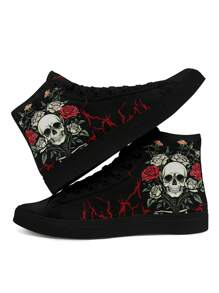 Của phụ nữ Sọ & In Hoa hồng Giày vải , High Top , Không trượt , Bền chặt , Thoáng khí , Kích thước lớn , Đối với Các hoạt động ngoài trời In Mùa Xuân Và Mùa hè - Nhiều màu - Xem 1