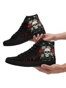 Của phụ nữ Sọ & In Hoa hồng Giày vải , High Top , Không trượt , Bền chặt , Thoáng khí , Kích thước lớn , Đối với Các hoạt động ngoài trời In Mùa Xuân Và Mùa hè - Nhiều màu - Xem 7
