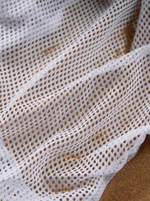 Surfspeed Men's Fruit Print Drawstring Waist Beach Shorts - Beige - View 3