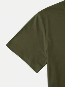 Manfinity LEGND Men Skull Head & Slogan Graphic Printed Short Sleeve T-Shirt, For Going Out, For Friends