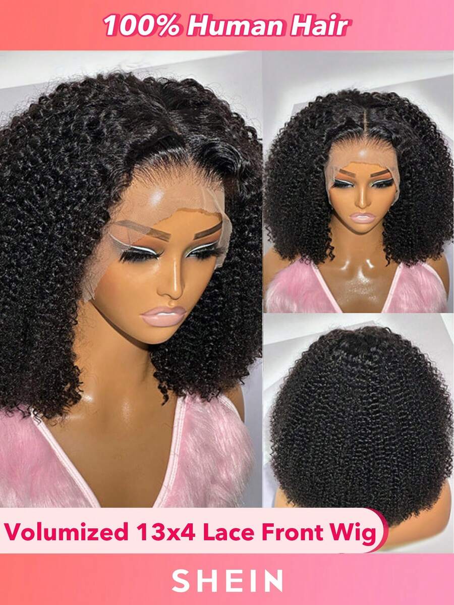 Volumized Bob Wigs Jerry Curly Wave Short Bob Lace Front Wig Human Hair