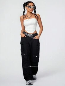 Coolane 女式前拉鍊收口束胸上衣