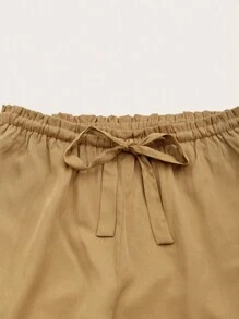 Ocili Ocili Leisure Solid Drawstring Waist Sleep Pants