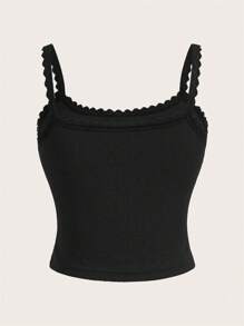 SHEIN EZwear 3pcs Lace Patchwork Slim Fit Basic Camisoles Suitable For Summer