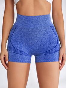 Easithlete Seamless Sports Shorts - Blue - View 3