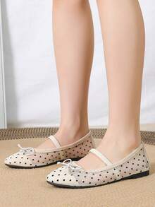 2024 Mới nhất Đúng mốt Của phụ nữ Giày phẳng , Linh hoạt Và Hợp thời - trắng - Xem 1