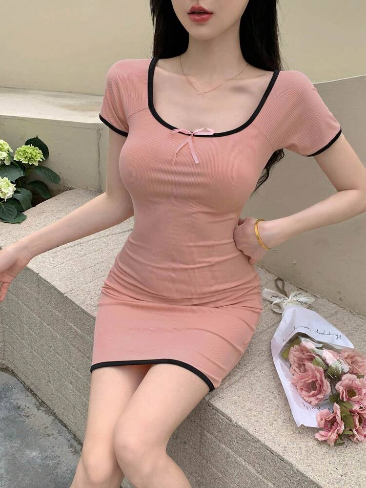 Women's Color Blocking Patchwork Design Sensation Dress, Birthday ,New Year Eve Summer Sundress,Casual Women Dresses Prom Dress