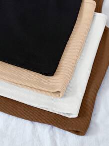 Chiquease Women's Solid Color V-Neck Slim Fit Tank Top Versatile - Multicolor - View 4