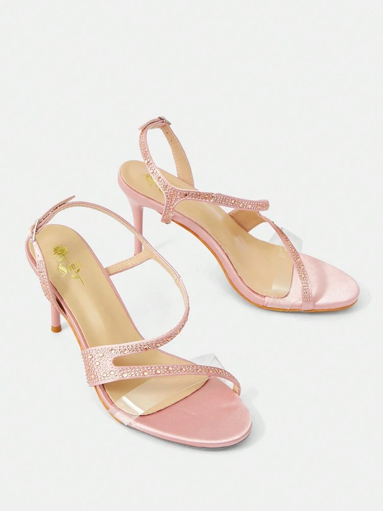 Women's Fashionable Rhinestone Stiletto High Heel Sandals