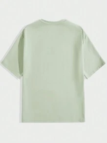 AKNOTIC Business Casual Easy Care Knit Casual Short Sleeved T-Shirt - Green - View 7