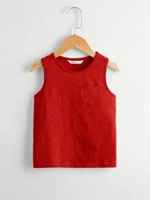 SHEIN 3pcs Young Boy Casual Sports Comfortable Tank Top Set - Multicolor - View 7
