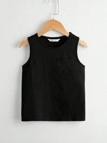 SHEIN 3pcs Young Boy Casual Sports Comfortable Tank Top Set - Multicolor - View 5