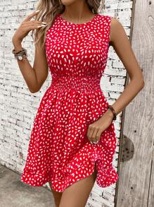 Breezaya 休闲 - 现代休闲 休闲 - 度假休闲 田园风连衣裙 - 紅色 - 查看 6