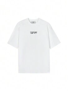 Inxx Allpick男士中式夏季街頭風格古漢字印花短袖t恤 - 白色 - 查看 1