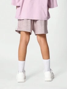 SUMWON Kids Unisex Towelling Short - Purple - View 4