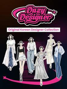 Dazy Designer 女式单肩字母印花设计上衣 - 白色 - 查看 4