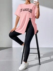 SHEIN Essnce Conjunto de dos piezas de verano - Rosa - Ver 5