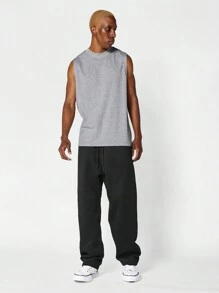 SUMWON 經典版型無袖背心 - 淺灰色 - 查看 4