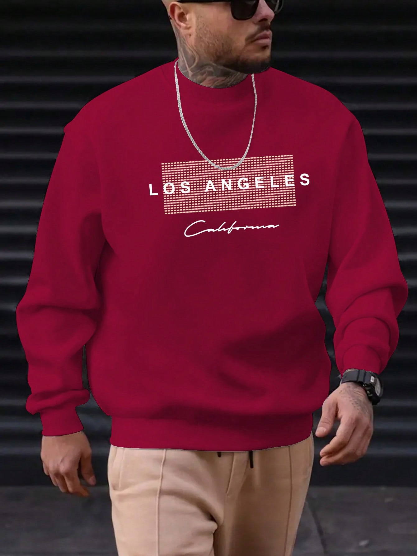 Men Letter Graphic Thermal Lined Sweatshirt