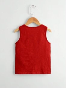 SHEIN 3pcs Young Boy Casual Sports Comfortable Tank Top Set - Multicolor - View 9