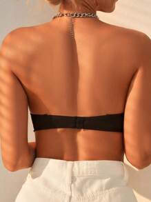 SHEIN 3pcs Ladies' Underwire Detail Buckle Front Closure Bra Strapless Bra - Multicolor - View 6