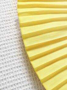 Elladie kids Đứa bé gái Bóng Xếp li Giải trí Cami ngọn Và Quần ống rộng - Màu vàng - Xem 6