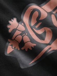 DAZY 女款露肩字母印花短袖t恤 - 黑色 - 查看 7