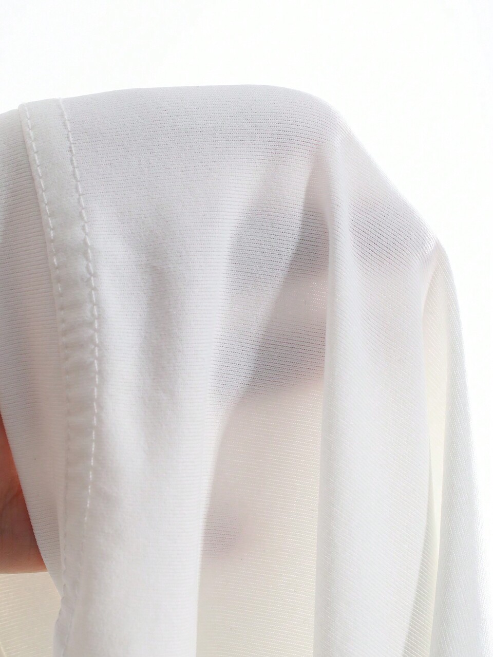 Women's Solid Color Batwing Sleeve T-Shirt With Asymmetrical Hemline
