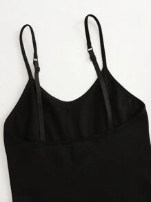 1 件女士纯色吊带背心无缝塑身衣