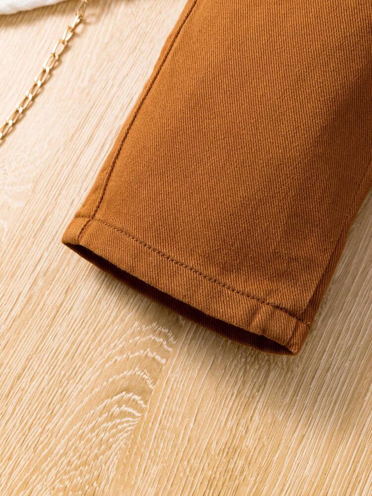 Baby Girl Straight Leg Utility Denim Jeans