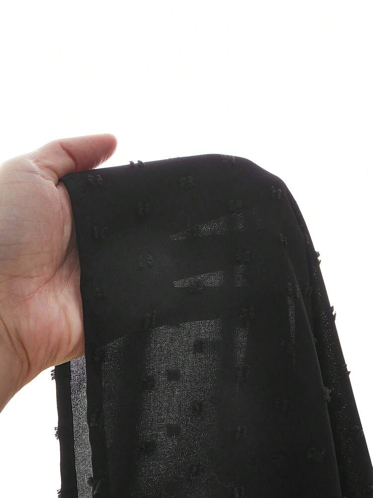 Plus Size Vacation Wrap Front Blouse With Tie Knot And Side Slit