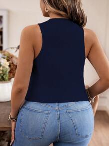 Calvaya Plus Size Women's Single-Breasted Casual Suit Vest Graduation,Back To School,Teacher Outfits For Women