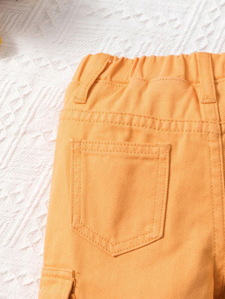 Baby Girl Straight-Leg Denim Work Pants