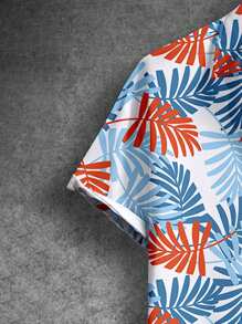 Manfinity RSRT Nam In thực vật Ngắn tay Áo sơ mi - Nhiều màu - Xem 3