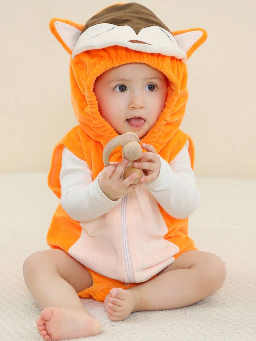 Body sin mangas para niños con estampado de zorro lindo - Multicolor - Ver 1