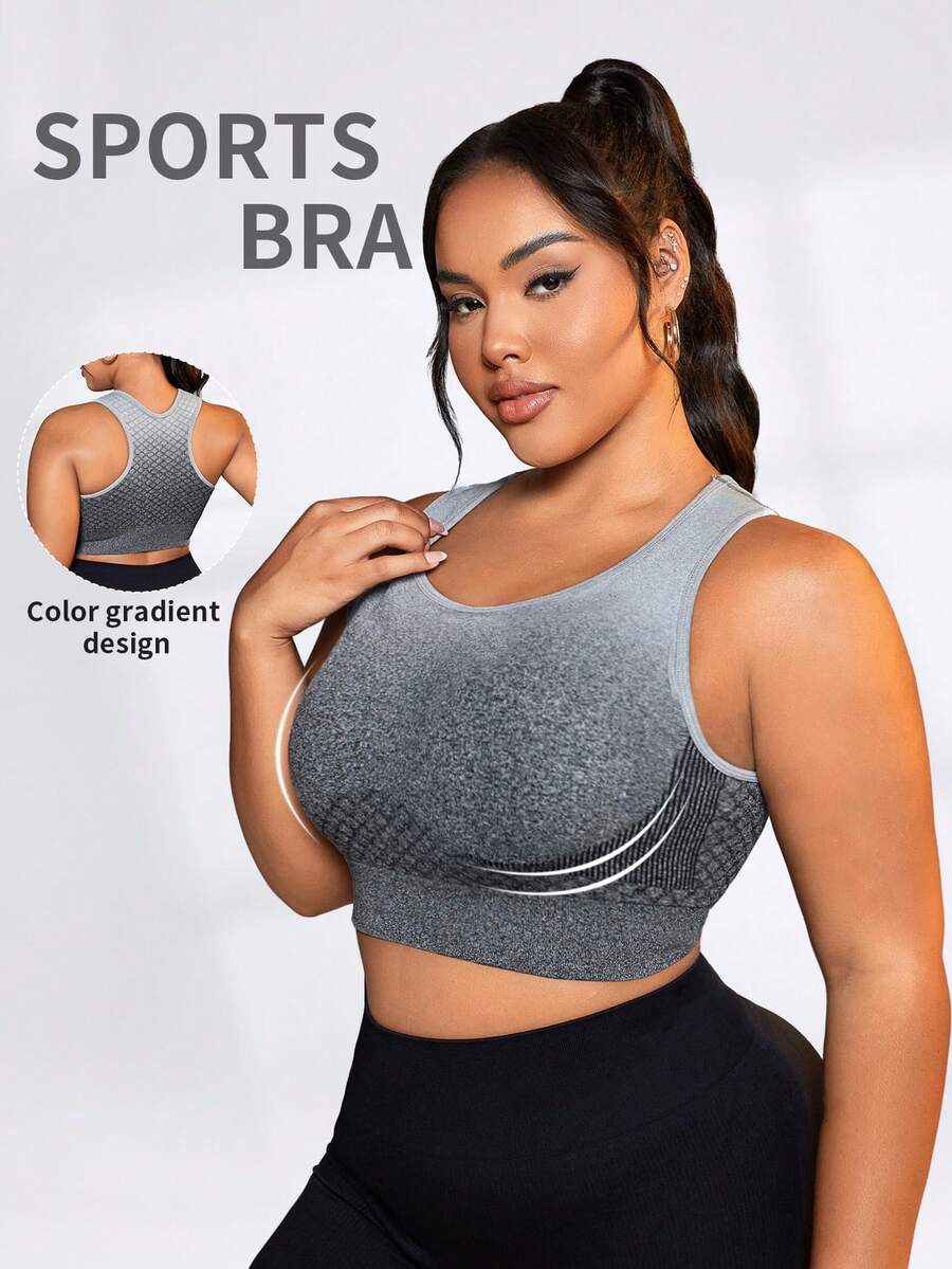 Yoga Basic Kích thước lớn Biến đổi dần Liền mạch Bras thể thao - Nhiều màu - Xem 1