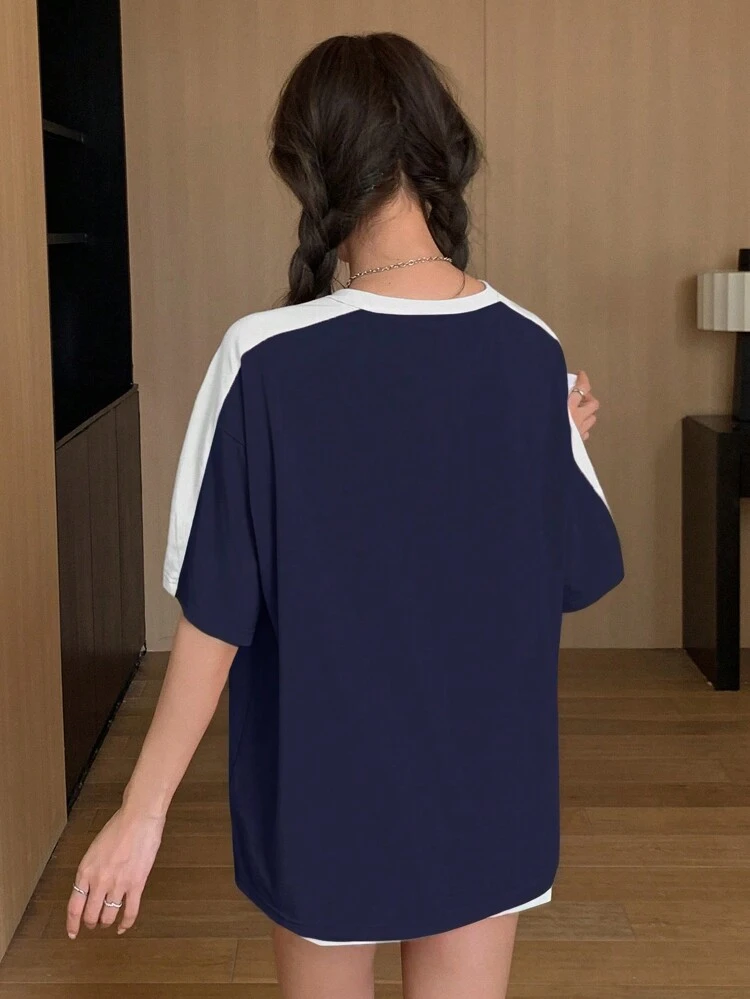 Color Block Short Sleeve T-Shirt With Letter Print HEARTEN LIFE IS MEANT TO BE ENJOYED AND WE SHOULD MAKE THE MOST OF EVERY MOMENT AND CHERISH THE PEOPLE AND EXPERIENCES THAT BRING US JOY SEIZE THE DAY,Graphic Tees