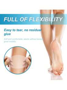 10pcs Anti-chafing Thigh & Calf Glue-on Ammonia Fibers Lining - Invisible Body Tape, No Coverage Elasticity, Comfortable Protection For Women - Clear - View 9