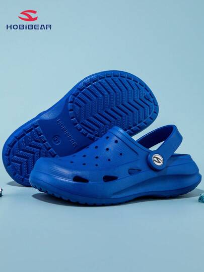 1 双 HOBIBEAR 紫色可爱柔软镂空木屐，儿童时尚运动凉鞋，适合夏季和海滩，舒适婴儿鞋