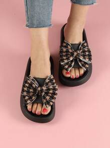 女性eva柔軟鞋底拖鞋,適合室內、家居、浴室、淋浴和夏季 - 黑色 - 查看 6