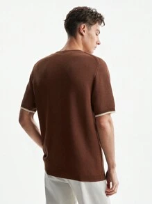 Manfinity Homme Pull Tricoté Pour Homme Avec Poignets À Blocs De Couleurs