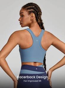 GLOWMODE 女士运动文胸 - 霧霾藍 - 查看 2