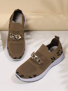 時尚休閒流行青年運動鞋 - 卡其色 - 查看 5