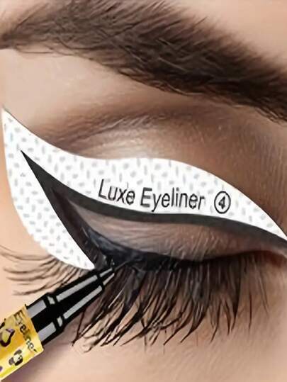 4pcs Professional Eyeliner Pencil And Eyeshadow Stencil Kit - Non-Baking Material Creating Perfect Look,Cheap,Stocking Stuffers,Makeup,Makeup Tools,Cheap Stuff,Gifts,Gifts For Women,Christmas Gifts,Giveaways,Travel,Cheap Stuff,Travel Essential