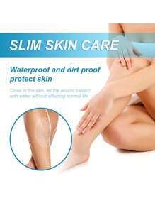 10pcs Anti-chafing Thigh & Calf Glue-on Ammonia Fibers Lining - Invisible Body Tape, No Coverage Elasticity, Comfortable Protection For Women - Clear - View 8