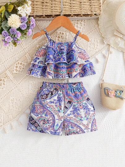 Baby Girl Spring Outfits, Elegant, Gorgeous, , Lovely, Daily, Casual, Festival, Flower Patterned